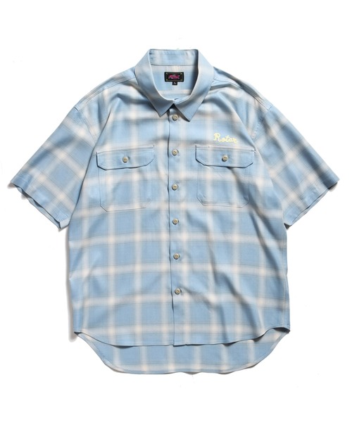 ROTAR(ローター)の「Rayon Ombre Work Shirt(シャツ/ブラウス・メンズ・サックスブルー/イエロー/オフホワイト・MEDIUM/LARGE/X-LARGE)」の5枚目の写真