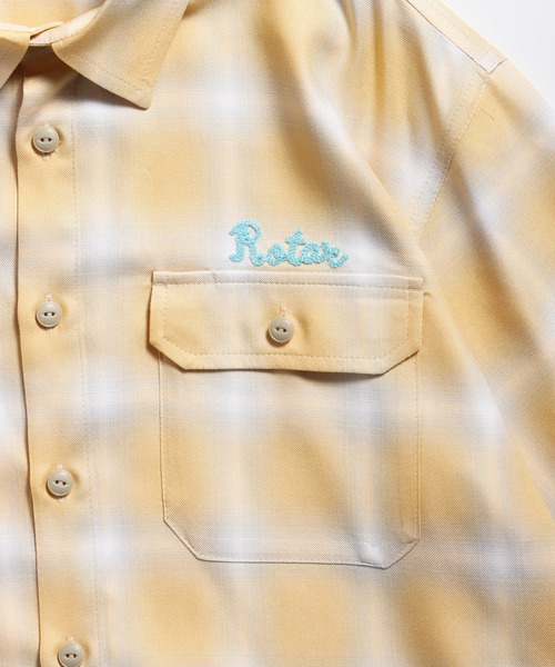 ROTAR(ローター)の「Rayon Ombre Work Shirt(シャツ/ブラウス・メンズ・サックスブルー/イエロー/オフホワイト・MEDIUM/LARGE/X-LARGE)」の13枚目の写真