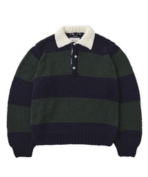 RICE NINE TEN | RICE NINE TEN HAND KNITTING RUGBY SHIRT HKN-RUG(Tシャツ/カットソー)