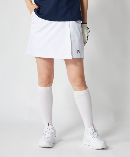 FILA GOLF(フィラゴルフ )の「【FILA GOLF:フィラゴルフ】レディースキュロットショートパンツ ゴルフ(その他パンツ・レディース・ベージュ/ネイビー/ホワイト・X-LARGE/LARGE/MEDIUM)」の4枚目の写真
