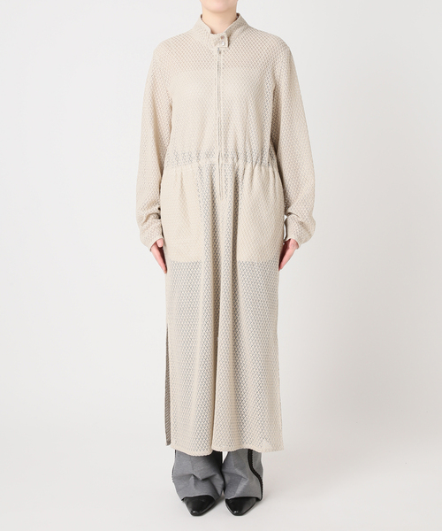 JOURNAL STANDARD（ジャーナルスタンダード）の「別注【MIKA KASAI】 Lace one-piece（ワンピース・レディース・ベージュ/ネイビー・FREE）」の6枚目の写真