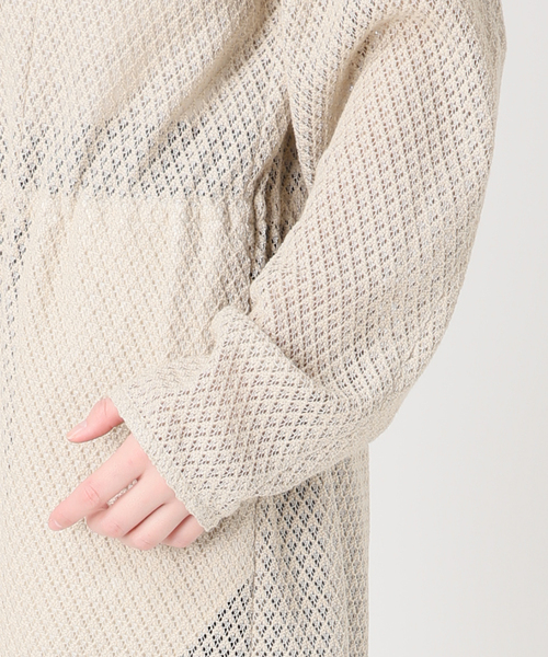 JOURNAL STANDARD（ジャーナルスタンダード）の「別注【MIKA KASAI】 Lace one-piece（ワンピース・レディース・ベージュ/ネイビー・FREE）」の11枚目の写真