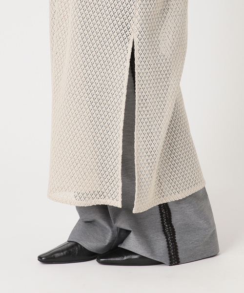 JOURNAL STANDARD（ジャーナルスタンダード）の「別注【MIKA KASAI】 Lace one-piece（ワンピース・レディース・ベージュ/ネイビー・FREE）」の13枚目の写真