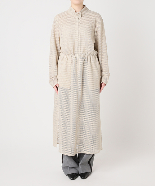 JOURNAL STANDARD（ジャーナルスタンダード）の「別注【MIKA KASAI】 Lace one-piece（ワンピース・レディース・ベージュ/ネイビー・FREE）」の15枚目の写真