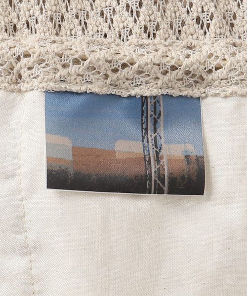 JOURNAL STANDARD（ジャーナルスタンダード）の「別注【MIKA KASAI】 Lace one-piece（ワンピース・レディース・ベージュ/ネイビー・FREE）」の16枚目の写真