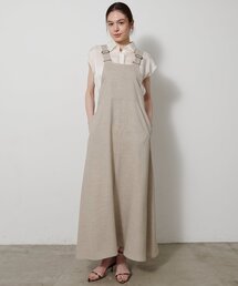 Drawing Numbers | 【Drawing Numbers】フェイクリネンサロペットワンピース(ワンピース)