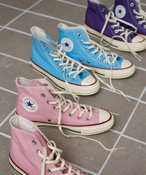 CONVERSE(コンバース)の「CONVERSE/コンバース ALL STAR AGED TC HI 限定展開(スニーカー・レディース・ピンク/ターコイズブルー/パープル・24.0cm/23.0cm/25.0cm)」の4枚目の写真