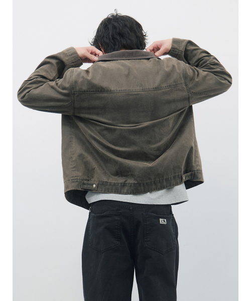 KIJUN MEN(キジュンメンズ)の「Washed Leather Work Jacket Khaki Brown(ライダースジャケット・メンズ・その他・MEDIUM/LARGE)」の6枚目の写真