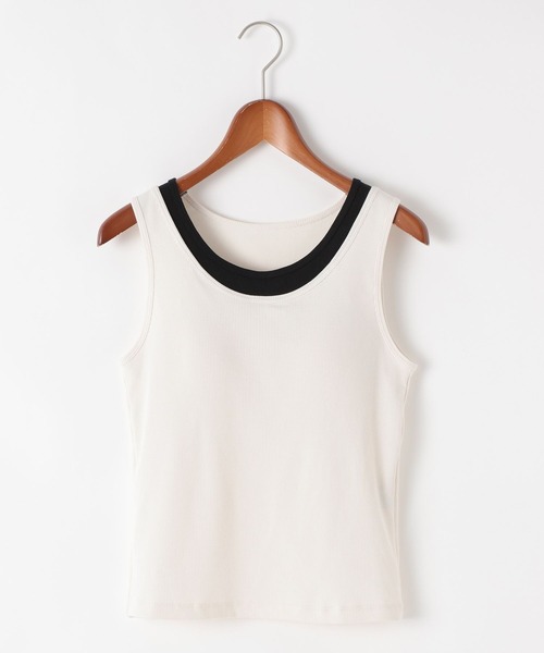 niko and...（ニコアンド）の「クールキープカップ付きタンクトップ（タンクトップ・レディース・オフホワイト/グレー/ブラック・MEDIUM/LARGE）」の9枚目の写真