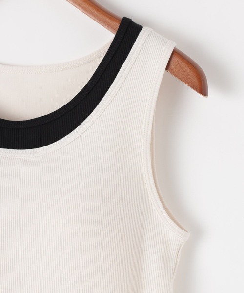 niko and...（ニコアンド）の「クールキープカップ付きタンクトップ（タンクトップ・レディース・オフホワイト/グレー/ブラック・MEDIUM/LARGE）」の16枚目の写真