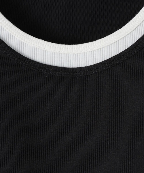 niko and...（ニコアンド）の「クールキープカップ付きタンクトップ（タンクトップ・レディース・オフホワイト/グレー/ブラック・MEDIUM/LARGE）」の8枚目の写真