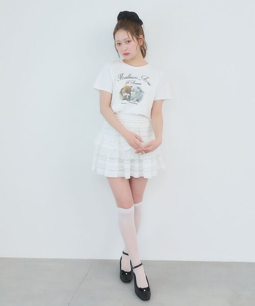MAJESTIC LEGON（マジェスティックレゴン）の「Fluffy friendsTシャツ（Tシャツ/カットソー・レディース・B/C/A・MEDIUM）」の14枚目の写真