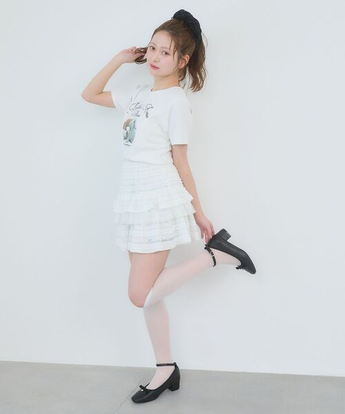 MAJESTIC LEGON（マジェスティックレゴン）の「Fluffy friendsTシャツ（Tシャツ/カットソー・レディース・B/C/A・MEDIUM）」の13枚目の写真