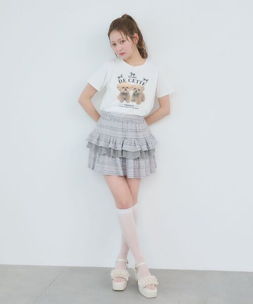 MAJESTIC LEGON（マジェスティックレゴン）の「Fluffy friendsTシャツ（Tシャツ/カットソー・レディース・B/C/A・MEDIUM）」の10枚目の写真