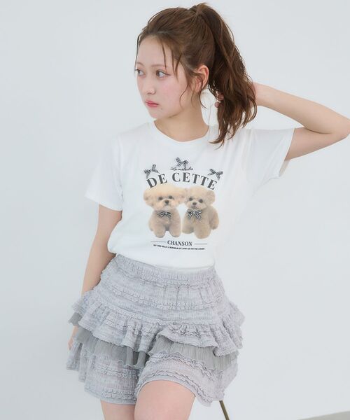MAJESTIC LEGON（マジェスティックレゴン）の「Fluffy friendsTシャツ（Tシャツ/カットソー・レディース・B/C/A・MEDIUM）」の5枚目の写真