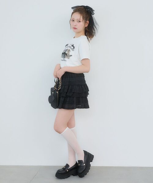 MAJESTIC LEGON(マジェスティックレゴン)の「Fluffy friendsTシャツ(Tシャツ/カットソー・レディース・B/C/A・MEDIUM)」の21枚目の写真