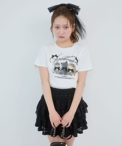 MAJESTIC LEGON（マジェスティックレゴン）の「Fluffy friendsTシャツ（Tシャツ/カットソー・レディース・B/C/A・MEDIUM）」の21枚目の写真