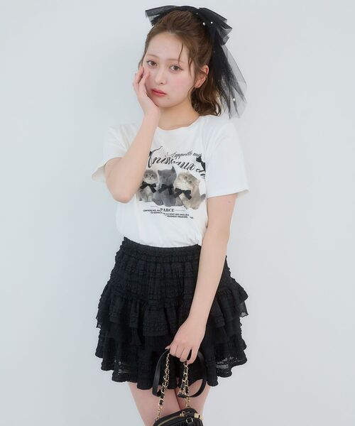 MAJESTIC LEGON（マジェスティックレゴン）の「Fluffy friendsTシャツ（Tシャツ/カットソー・レディース・B/C/A・MEDIUM）」の20枚目の写真