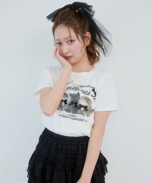 MAJESTIC LEGON（マジェスティックレゴン）の「Fluffy friendsTシャツ（Tシャツ/カットソー・レディース・B/C/A・MEDIUM）」の17枚目の写真