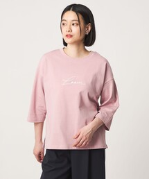 ＜LOOM NIPPON SAKURA PROJECT＞エンブロイダリー 7分袖Tシャツ  ＜A DAY IN THE LIFE＞
