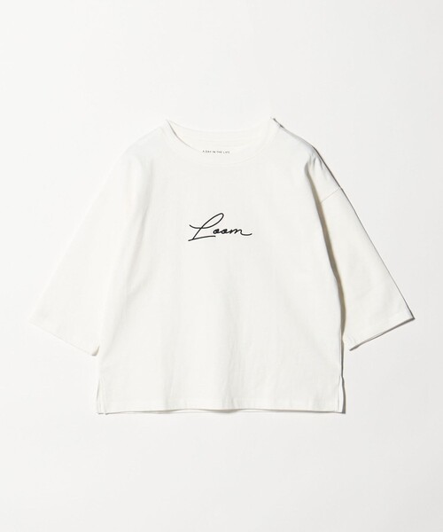 A DAY IN THE LIFE UNITED ARROWS(アデイインザライフユナイテッドアローズ)の「<LOOM NIPPON SAKURA PROJECT>エンブロイダリー 7分袖Tシャツ <A DAY IN THE LIFE>(Tシャツ/カットソー・レディース・ライトピンク/ダークグレー/ホワイト・FREE)」の2枚目の写真