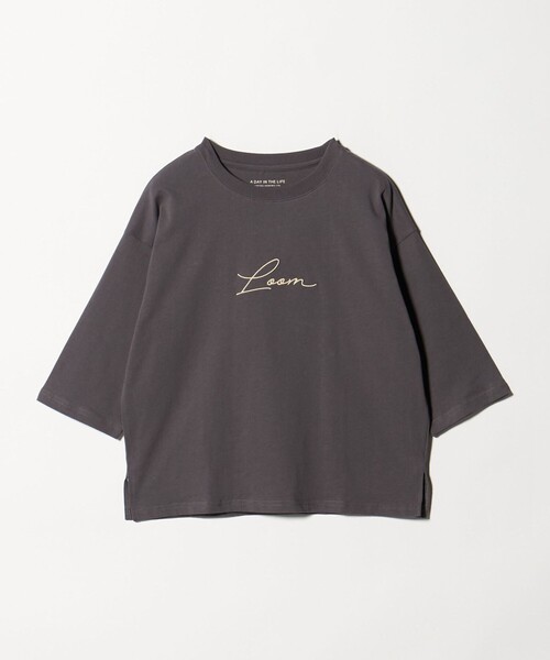 A DAY IN THE LIFE UNITED ARROWS(アデイインザライフユナイテッドアローズ)の「<LOOM NIPPON SAKURA PROJECT>エンブロイダリー 7分袖Tシャツ <A DAY IN THE LIFE>(Tシャツ/カットソー・レディース・ライトピンク/ダークグレー/ホワイト・FREE)」の3枚目の写真