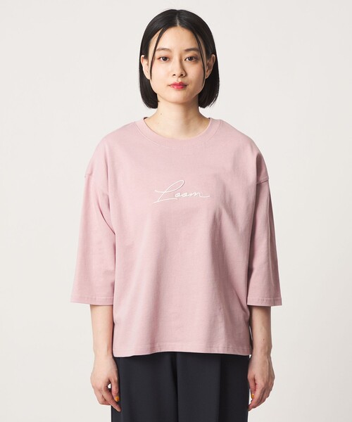 A DAY IN THE LIFE UNITED ARROWS(アデイインザライフユナイテッドアローズ)の「<LOOM NIPPON SAKURA PROJECT>エンブロイダリー 7分袖Tシャツ <A DAY IN THE LIFE>(Tシャツ/カットソー・レディース・ライトピンク/ダークグレー/ホワイト・FREE)」の7枚目の写真