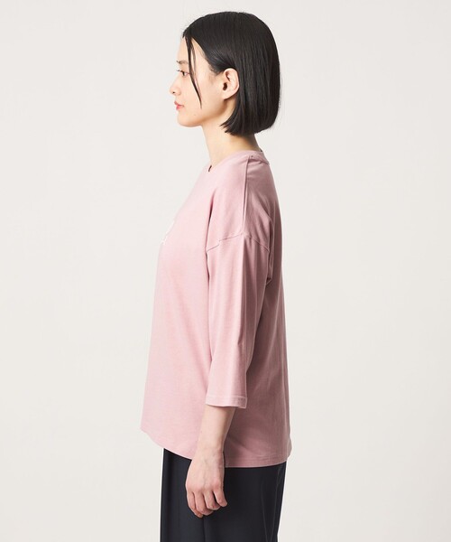 A DAY IN THE LIFE UNITED ARROWS(アデイインザライフユナイテッドアローズ)の「<LOOM NIPPON SAKURA PROJECT>エンブロイダリー 7分袖Tシャツ <A DAY IN THE LIFE>(Tシャツ/カットソー・レディース・ライトピンク/ダークグレー/ホワイト・FREE)」の8枚目の写真