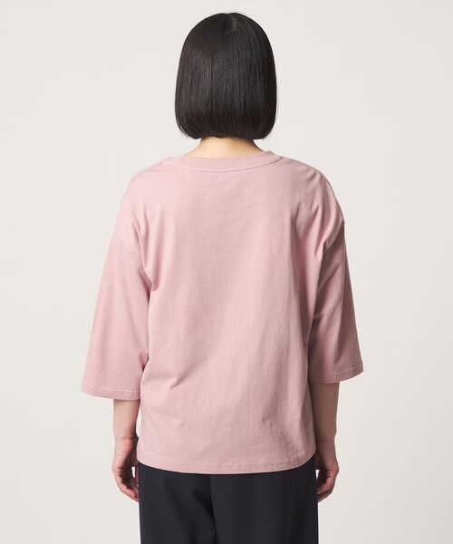 A DAY IN THE LIFE UNITED ARROWS(アデイインザライフユナイテッドアローズ)の「<LOOM NIPPON SAKURA PROJECT>エンブロイダリー 7分袖Tシャツ <A DAY IN THE LIFE>(Tシャツ/カットソー・レディース・ライトピンク/ダークグレー/ホワイト・FREE)」の9枚目の写真