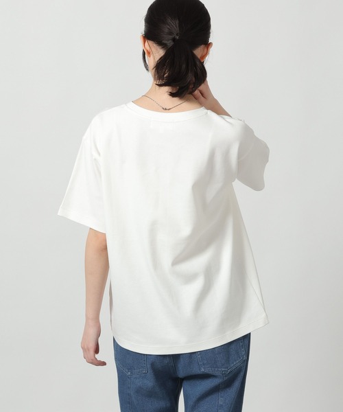 LAKOLE(ラコレ)の「アソートロゴプリントT / 660032(Tシャツ/カットソー・レディース・グレー/オフホワイト/ネイビー/ベージュ・FREE)」の13枚目の写真