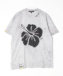 STUD MUFFIN（スタッドマフィン）の「STUD MUFFIN/スタッドマフィン/ピグメントフラワープリントSSTシャツ（Tシャツ/カットソー）」