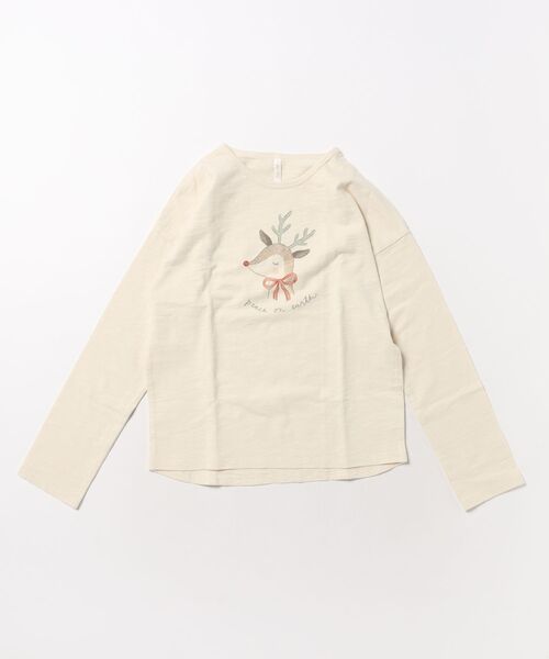 Rylee + Cru(ライリーアンドクルー)の「【Bs】【it】【Rylee+Cru】25AW / Long Sleeve Tee(Tシャツ/カットソー・キッズ・ナチュラル・8-9y)」の1枚目の写真