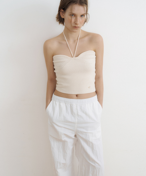 LUCIR ZU（ルシールズ）の「Heart Neck Knit Bustier + Halter Strap (cream)（ニット/セーター・レディース・その他・FREE）」の3枚目の写真