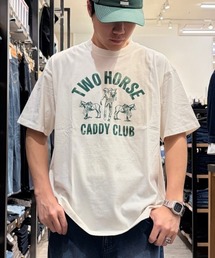 Right-on（ライトオン）の「【Levi's】グラフィックＴシャツ (半袖カットソー / ツーホースプリント / ヴィンテージライク / アメカジ / リラックスフィット)（Tシャツ/カットソー）」