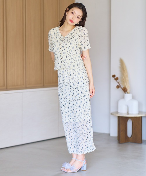 MISCH MASCH(ミッシュマッシュ)の「2026春夏新作 ウェーブラッセルカットトップス(Tシャツ/カットソー・レディース・ホワイト/ブルー/ブラック・フリ-)」の7枚目の写真