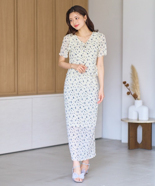MISCH MASCH(ミッシュマッシュ)の「2026春夏新作 ウェーブラッセルカットトップス(Tシャツ/カットソー・レディース・ホワイト/ブルー/ブラック・フリ-)」の6枚目の写真