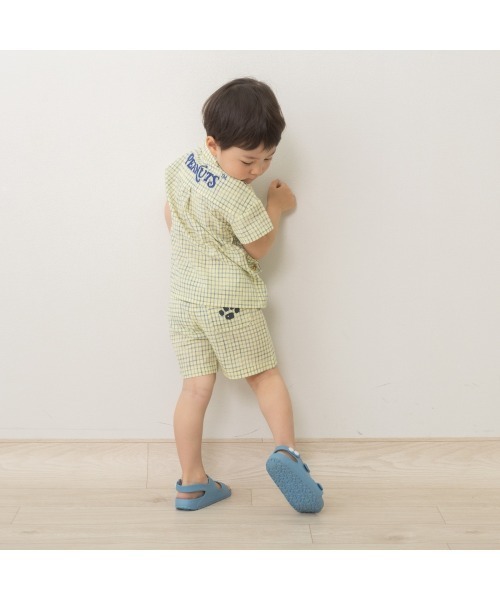 PEANUTS（ピーナッツ）の「SNOOPY スヌーピー ハーフパンツ チェック アップリケ（その他パンツ・キッズ・イエロー・80ｃｍ/90cm）」の5枚目の写真