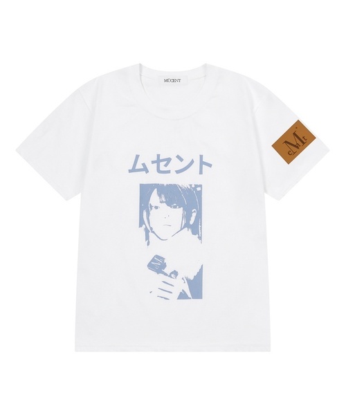 MUCENT(ムセント)の「ユラキレタリング半袖Tシャツ(2カラー)(Tシャツ/カットソー・レディース・ブラック/ホワイト・FREE)」の2枚目の写真