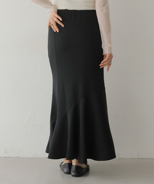 HER CLOSET（ハークローゼット）の「【HER CLOSET】とろみマーメイドスカート（スカート・レディース・ブラック/ブラウン/ベージュ・FREE）」の9枚目の写真