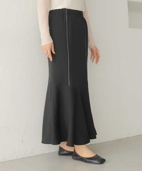 HER CLOSET（ハークローゼット）の「【HER CLOSET】とろみマーメイドスカート（スカート・レディース・ブラック/ブラウン/ベージュ・FREE）」の11枚目の写真