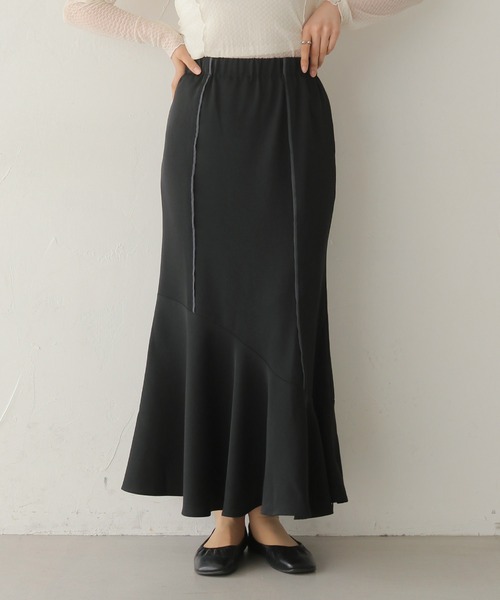 HER CLOSET（ハークローゼット）の「【HER CLOSET】とろみマーメイドスカート（スカート・レディース・ブラック/ブラウン/ベージュ・FREE）」の6枚目の写真