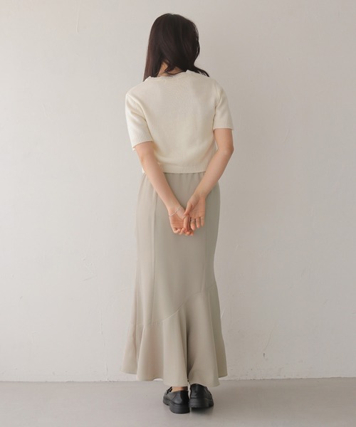 HER CLOSET（ハークローゼット）の「【HER CLOSET】とろみマーメイドスカート（スカート・レディース・ブラック/ブラウン/ベージュ・FREE）」の20枚目の写真