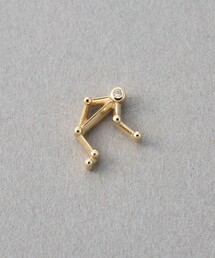 ete（エテ）の「[ゾディアック] K10YG ダイヤモンド ピアス /てんびん座（ピアス（片耳用））」