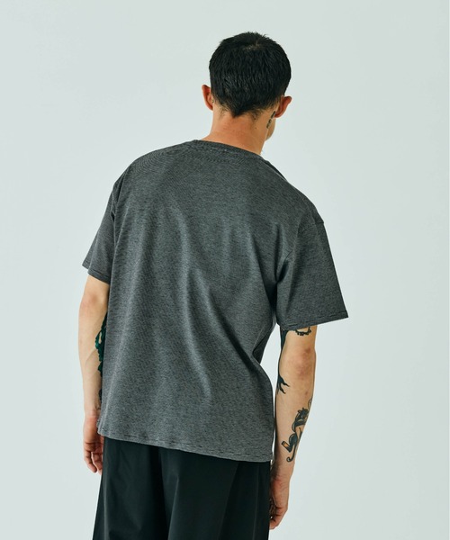 THE BOLDMAN(ザ ボールドマン)の「Summer Wool Tee - mini / サマーウールTシャツ(Tシャツ/カットソー・メンズ・ホワイト/ブラック×グレー/ブラック・MEDIUM/LARGE)」の5枚目の写真