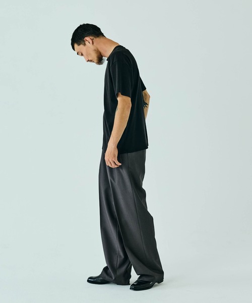THE BOLDMAN(ザ ボールドマン)の「Summer Wool Tee - mini / サマーウールTシャツ(Tシャツ/カットソー・メンズ・ホワイト/ブラック×グレー/ブラック・MEDIUM/LARGE)」の22枚目の写真