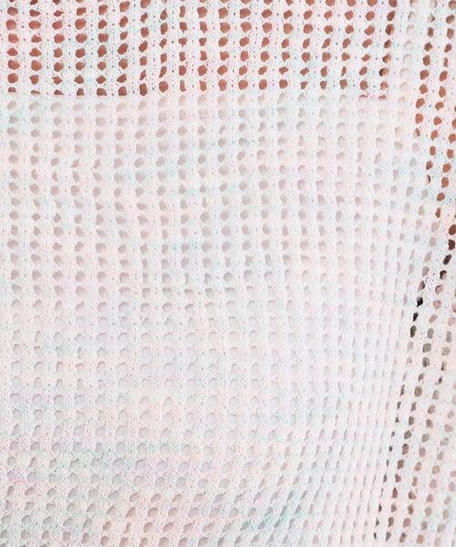 OPAQUE.CLIP(オペークドットクリップ)の「MIXメッシュニット【洗濯機OK/抗ピル】(ニット/セーター・レディース・ベージュ系その他6/グリーン系その他5・40/38/42)」の10枚目の写真