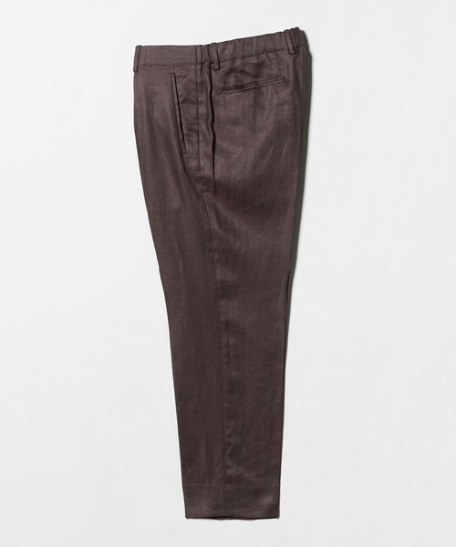 UNITED ARROWS(ユナイテッドアローズ)の「リネン ツイル 1プリーツ リラックス テーパード イージースラックス(スラックス・メンズ・ナチュラル/モカ・44/48/46)」の2枚目の写真