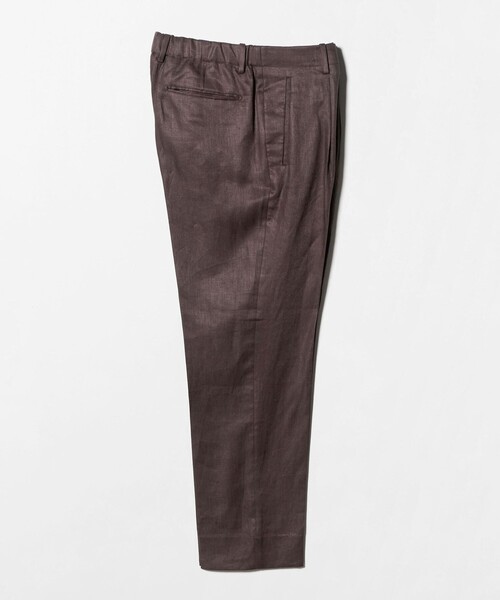 UNITED ARROWS(ユナイテッドアローズ)の「リネン ツイル 1プリーツ リラックス テーパード イージースラックス(スラックス・メンズ・ナチュラル/モカ・44/48/46)」の3枚目の写真