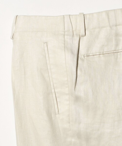 UNITED ARROWS(ユナイテッドアローズ)の「リネン ツイル 1プリーツ リラックス テーパード イージースラックス(スラックス・メンズ・ナチュラル/モカ・44/48/46)」の10枚目の写真
