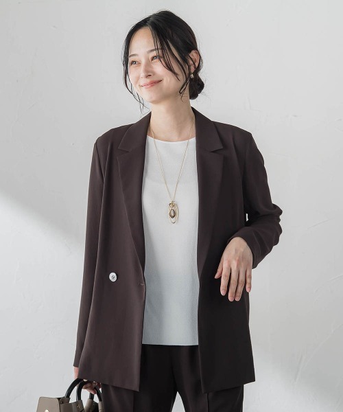 LAUTREAMONT(ロートレアモン)の「【涼・美・楽】テーラードジャケット≪13号あり≫(テーラードジャケット・レディース・ブラック/ベージュ/ブラウン・9号/11号/13号)」の13枚目の写真